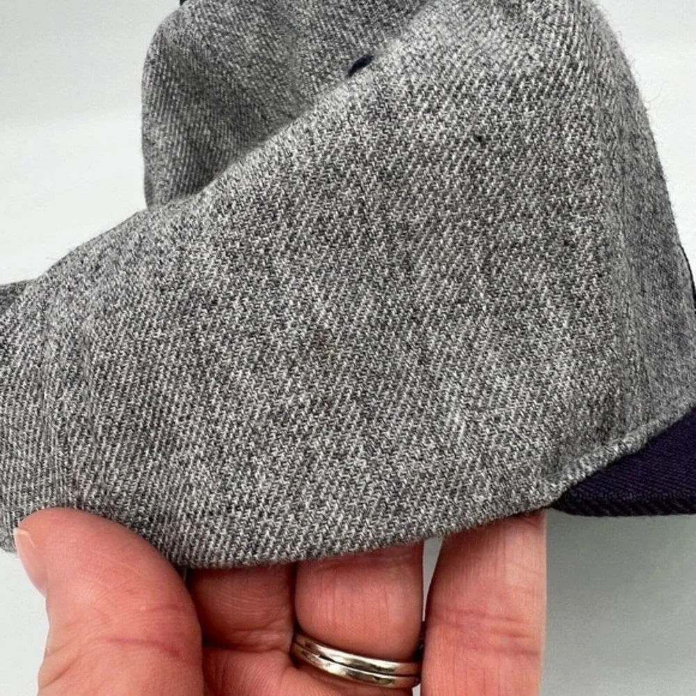 Vintage Stussy Hat Cap SnapBack Rare Sample Wool Blend Gray Streetwear YUPOONG